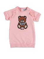 Abito manica raglan Teddy Bear rosa