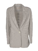 Giacca monopetto color argento