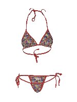 Bikini logo lettering rosso
