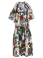Maxi abito patchwork multicolor