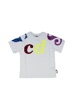 T-shirt bianca con glitter