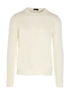 Pullover girocollo bianco