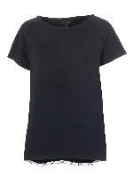 Felpa manica corta blu