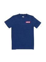 T-shirt blu con banda logo