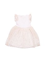 Abito bianco e color oro