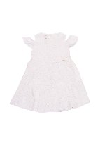 Abito in sangallo bianco con logo