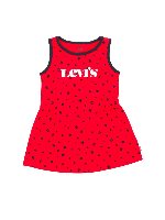 Vestito rosso stampa fiori