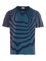 T-shirt Monogram multicolor a righe