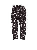 leggings nero con stampa all over