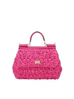 Borsa Sicily fucsia in rafia