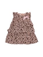 Abito animalier a balze