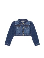 Giubbino in denim blu