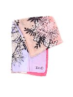 Pashmina sui toni del rosa stampa floreale