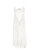 Abito pailettes bianco