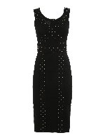 Abito a V con borchie