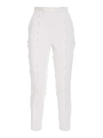 Pantalone con ricamo logo lettering