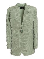 Blazer in seta con piegoline