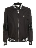 Giacca logo imbottita con cappuccio