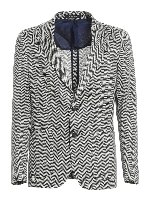 Blazer di lino motivo spigato