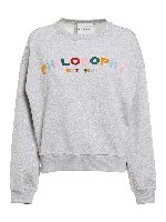 Felpa con ricamo del logo