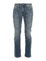 Jeans slavati cinque tasche