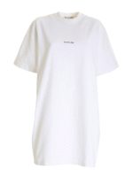 Maxi T-shirt bianca con stampa logo