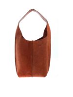 Borsa in suede arancione ruggine