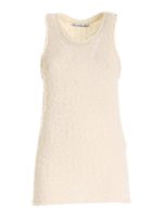 Top in maglia color crema