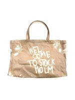 Borsa shopping graffiti beige