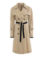 Trench lungo in misto cotone