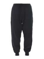 Joggers neri con stampa logo