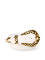 Cintura in pelle con stampa cocco