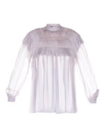 Blusa in chiffon di seta