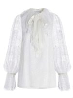 Blusa in pizzo bianca