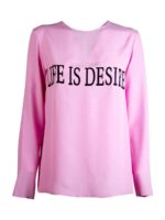 Blusa Life Is A Desire rosa