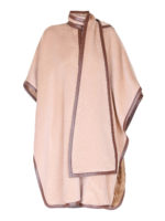 Mantella in lana con sciarpa