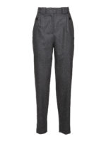 Pantaloni in lana misto cashmere melange