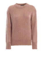 Girocollo in misto lana lavorato con lurex