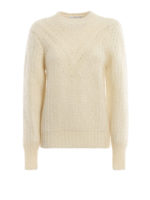 Girocollo in misto lana lavorato