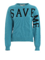 Maglione boxy Save Me in cashmere