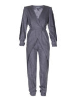 Tuta in flanella di lana melange
