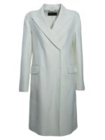 Cappotto doppiopetto bianco