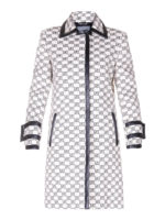 Cappotto in tela cerata con motivo logo