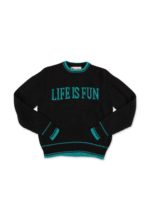 Maglione Life Is Fun nero
