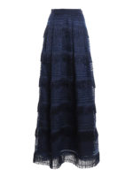 Gonna in fil coupe con frange