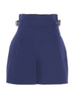 Short blu con fibbie dorate