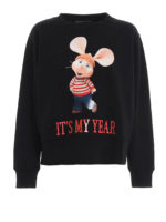 Felpa nera Its My Year con Topo Gigio