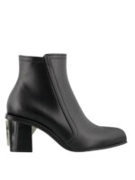 Tronchetti in pelle con tacco