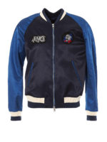 Giacca bomber con ricami logo