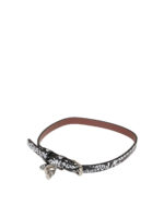 Braccialetto in pelle stampa logo